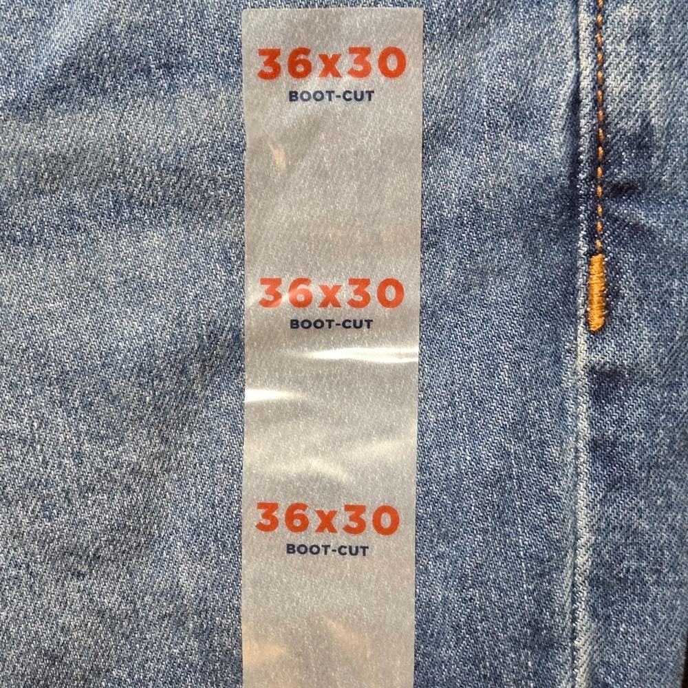 Old Navy BootCut Built-In Flex Mens Jeans 36x30 Blue Stretch Denim NWT - Picture 2 of 7